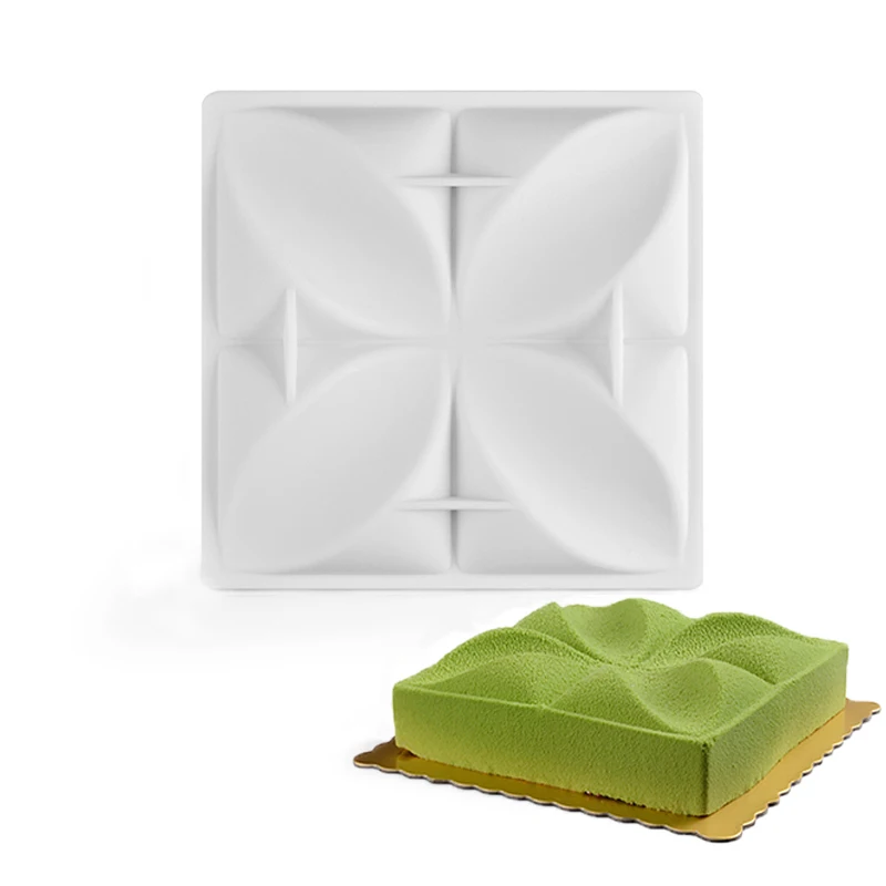 Силиконовые клеверные геометрические формы для торта выпечки сковорода