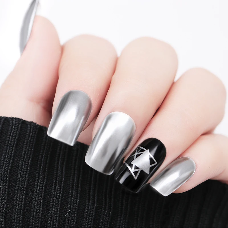 BORN PRETTY 9 мл зеркальный эффект лак для ногтей металлик Фиолетовый Розовый Золотой Серебряный Хром маникюр лак для ногтей
