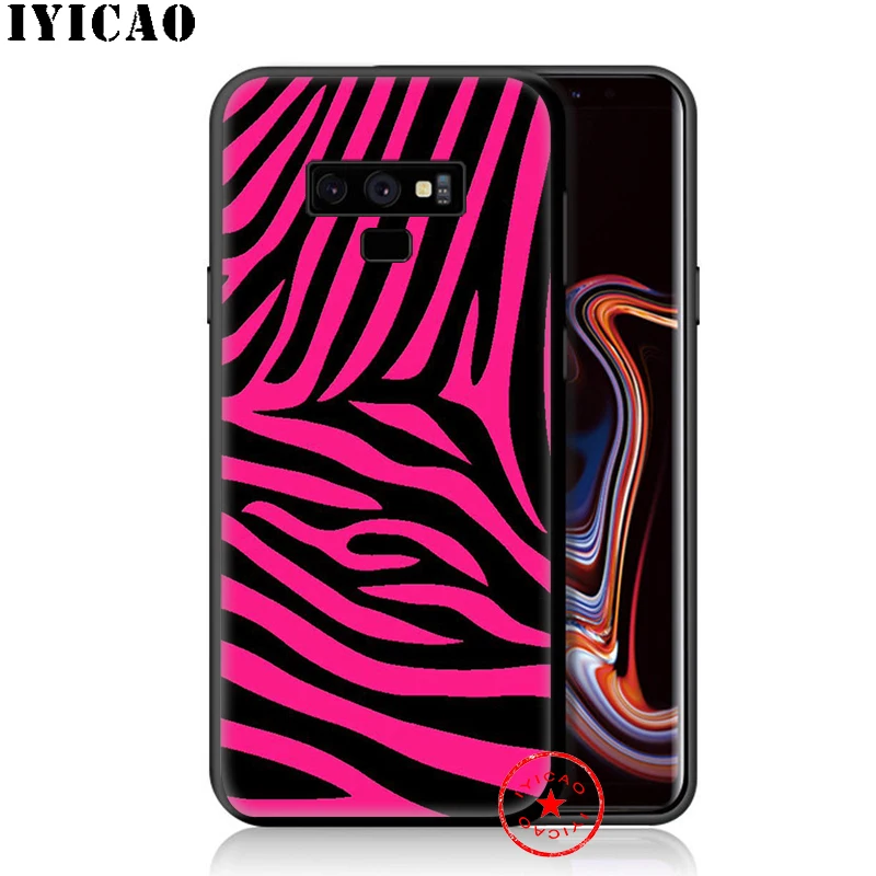 IYICAO Zebra Stripe Design Soft Phone Case for Samsung Galaxy S10e S10 S9 S8 Plus S6 S7 Edge Note 10 9 8 |