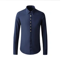 2021 autumn and winter european and american style handmade poker long sleeved mens shirt fashion brand shirt mens clothing