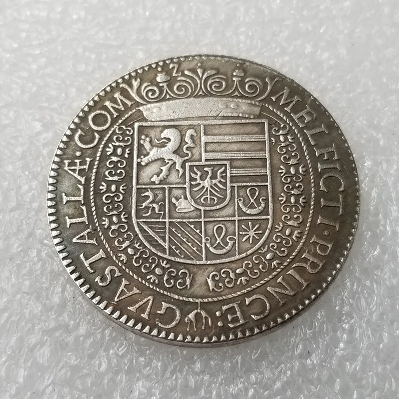 1620 Италия латунь посеребренные монеты КОПИЯ типа старые значок подарок для