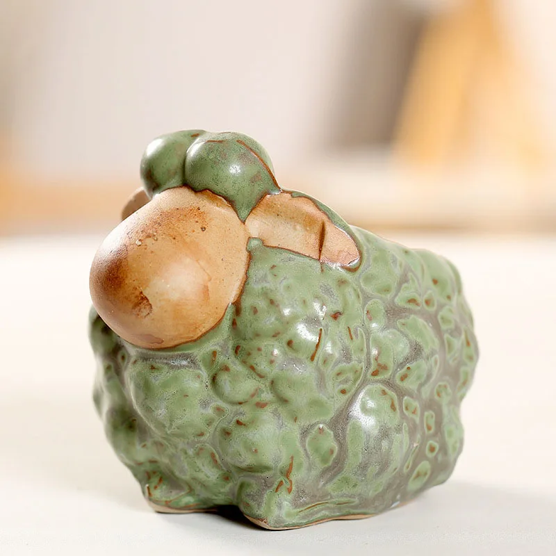 Винтажные керамические цветочные горшки плантатор для суккулентов животных