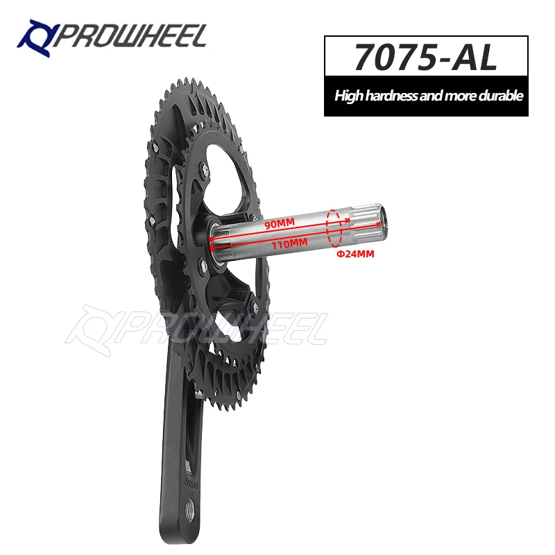 Провилл Дорожный Велосипедный Двойной Шатун 2x11 Скоростей 170 мм Шатун 110BCD 53/39T Цепи с Кареткой BB Велосипедный Звездочка на.