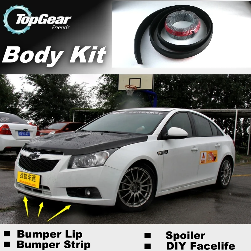 Для Chevrolet Cruze J300 бампер губы/верхняя Шестерня магазин спойлера для тюнинга