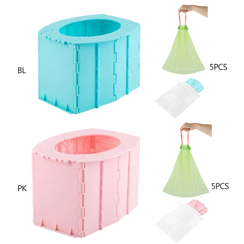 Портативный складной туалет для кемпинга дорожный уличный комод портативный