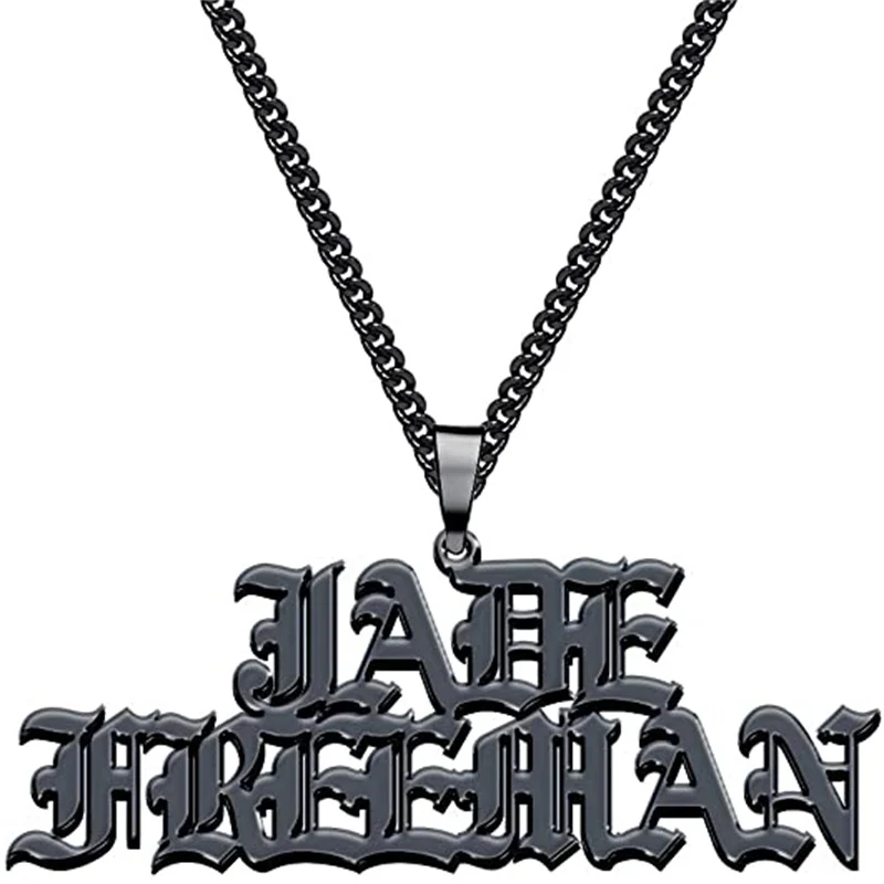 Noelia Personalized Custom Name Necklace Personalized Miami Cuban Link Chain for Men Women Name Plate Necklace Jewelry Gifts