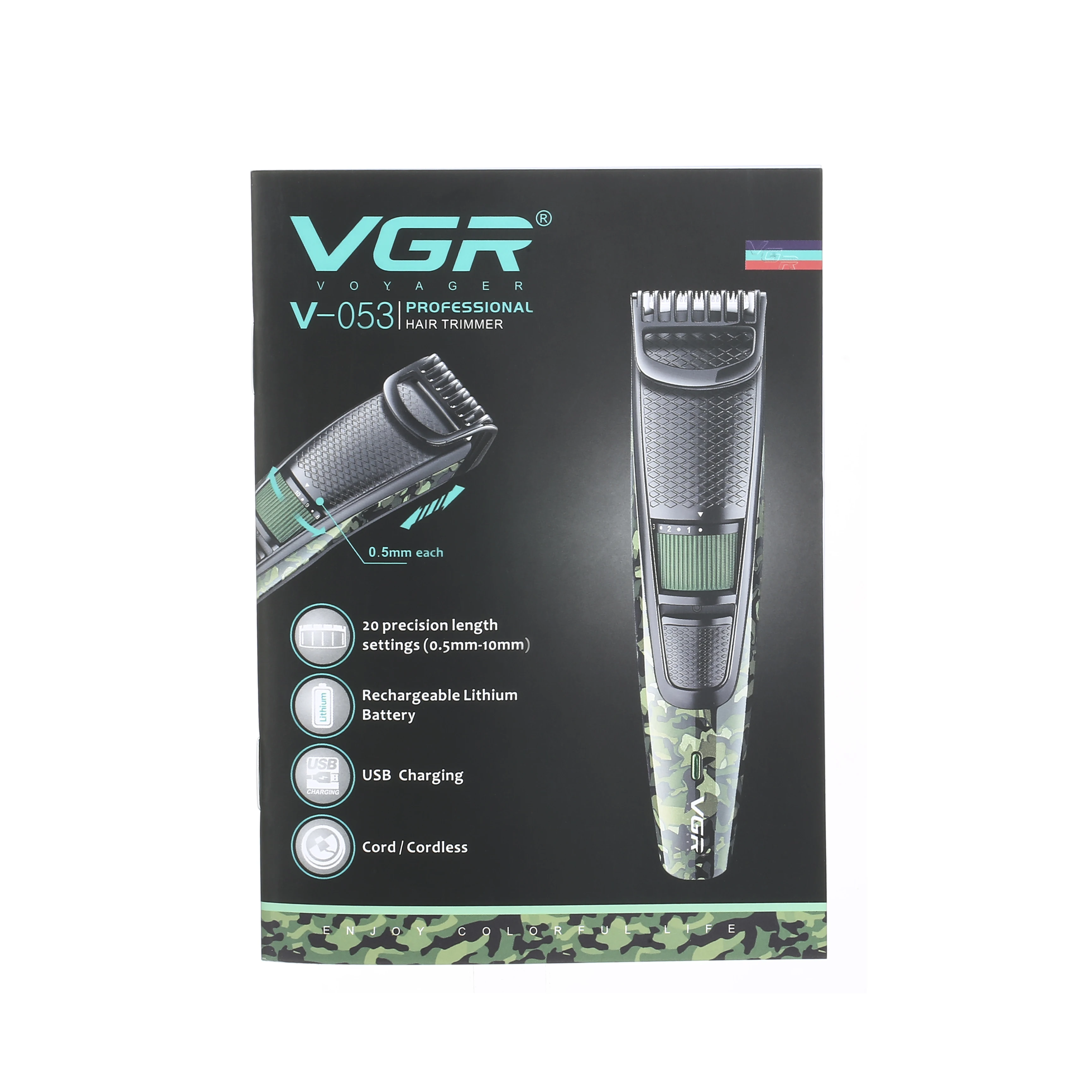 

Ourwork household electric push shaving portable fine adjustment push scissors whisker trimmer v-053