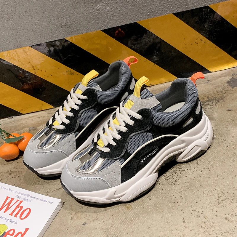 

LZJ New 2020 Dad Sports Shoes Women's Shoes High Quality Breathable Outdoor Sports Shoes White Casual Shoes Women's Shoes