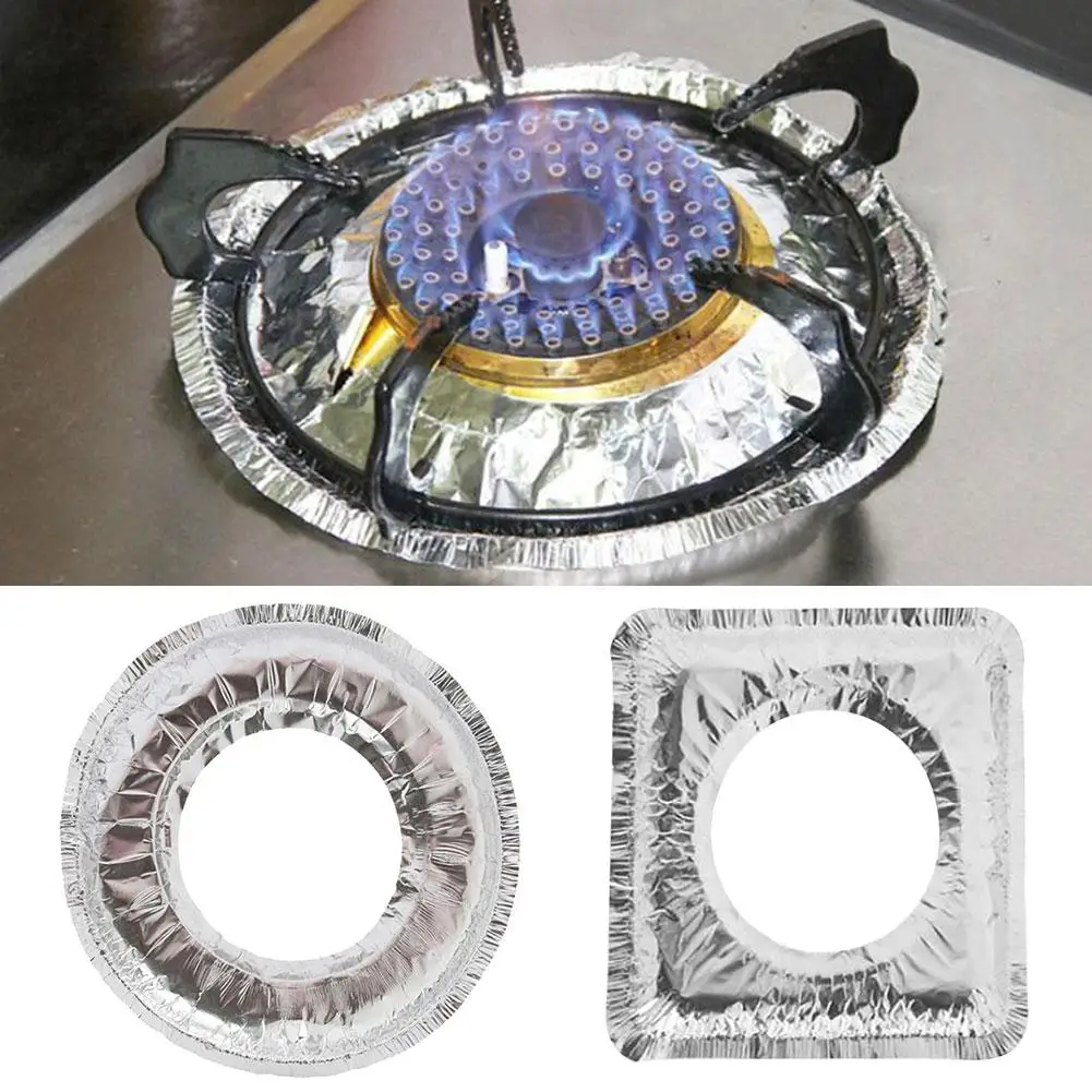 10 шт. алюминиевая фольга бумага газовая плита защита покрытие накладка