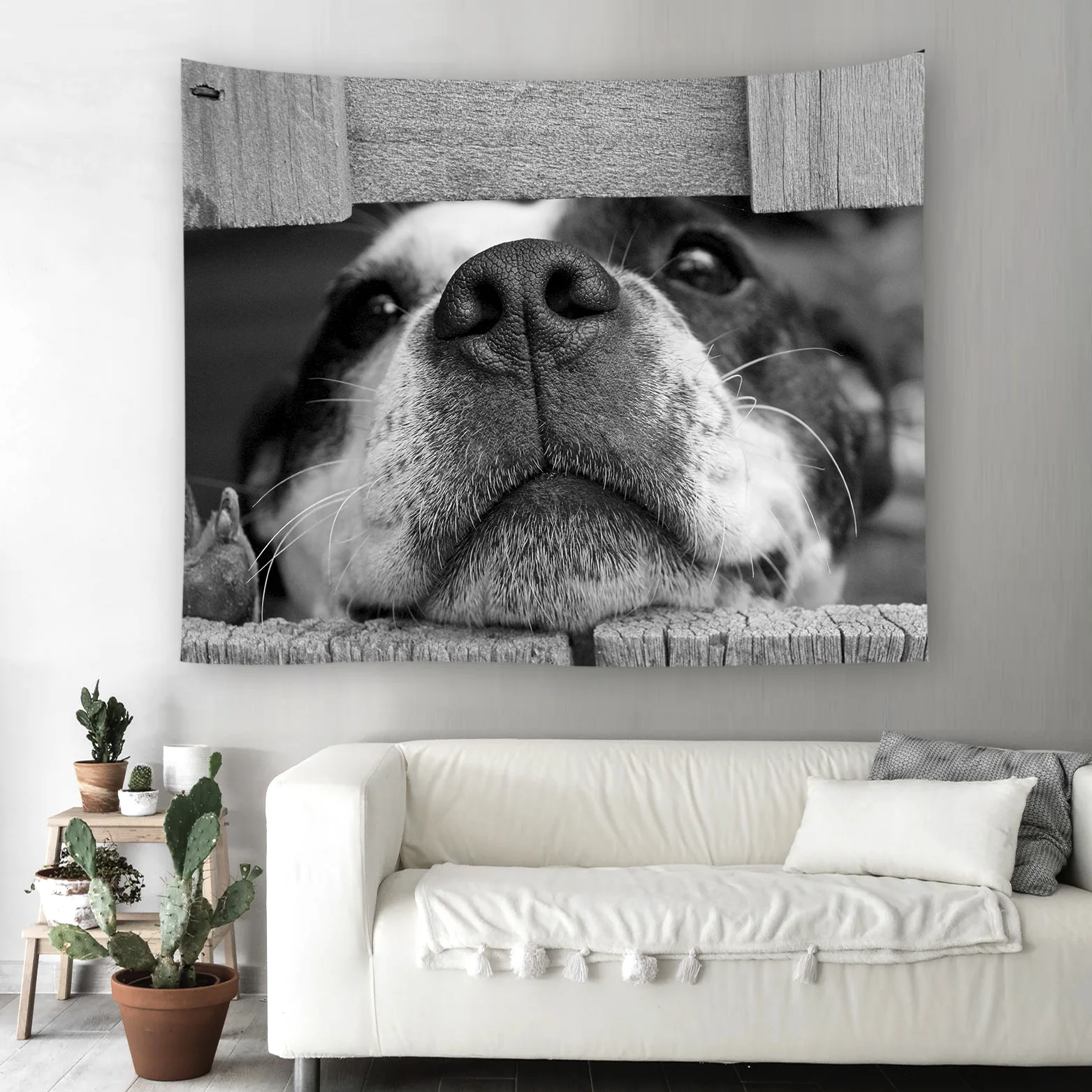 

Домашний гобелен с рисунком домашних животных фон для гостиной спальни подвесная корзина грязеотталкивающие цветные функциональные пляжн...