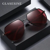 2022 glasesine new luxury polarized sunglasses for men metal airman pilot round frame anti uv vintage drive glasses goggles