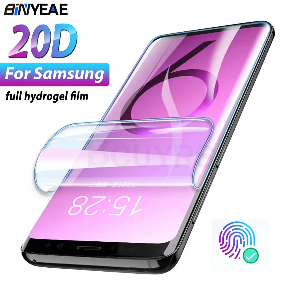 Защитная пленка для экрана Samsung Galaxy S20 Ultra Note 10 Plus 10plus Note10 S10 Гидрогелевая полное