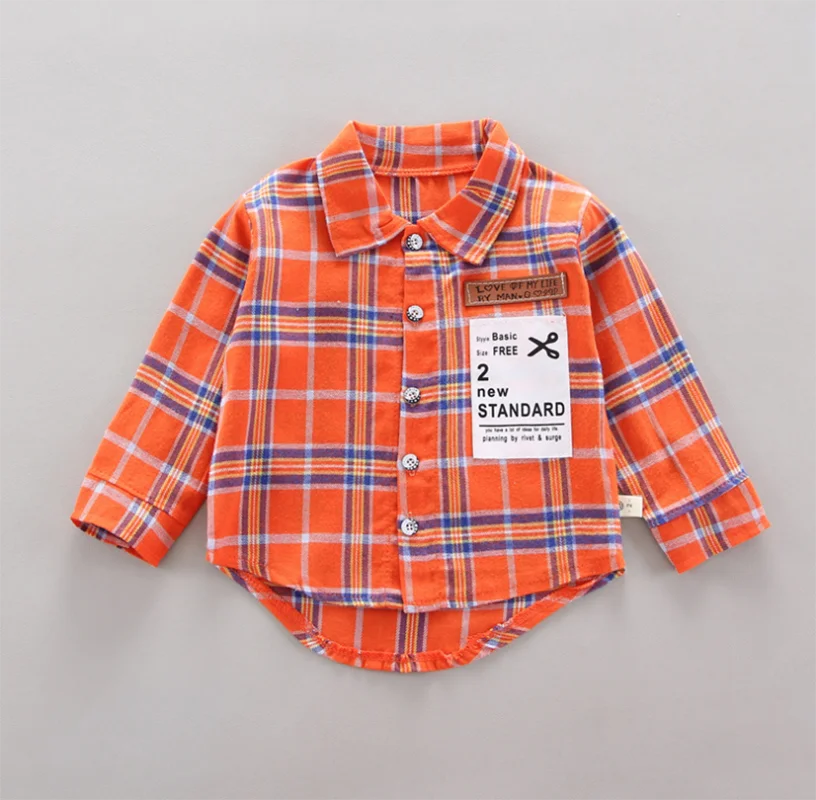 

Spring Children Baby Boys Girls Clothes Infant Gentleman Thick Velvet Plaid Shirt Pants 2Pcs Toddler Clothing Kids Suits BT09