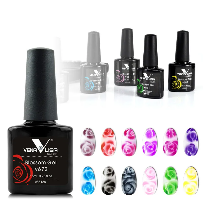 12 цветов для дизайна ногтей Красота Маникюр своими руками дизайн Цветочный