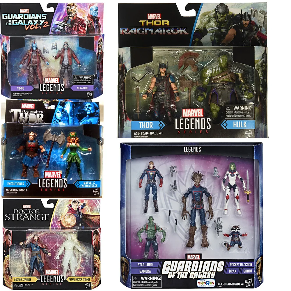 

Original Hasbro Marvel Hulk Thor Bushwacker Doctor Strange Guardians of the Galaxy Model Movable Figure Toys Gift