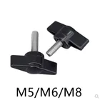 2-5 шт.лот M5 M6 M8 T тип M35 # Диаметр головки сливовый бакелит ручной затягивающий винтбабочка пластиковая головка ручной винт