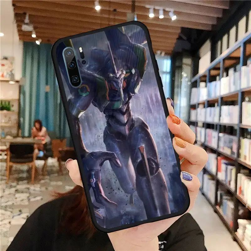 

Genesis Evangelion Anime Luxury Phone Case For Huawei honor Mate P 9 10 20 30 40 Pro 10i 7 8 a x Lite nova 5t Soft silicone