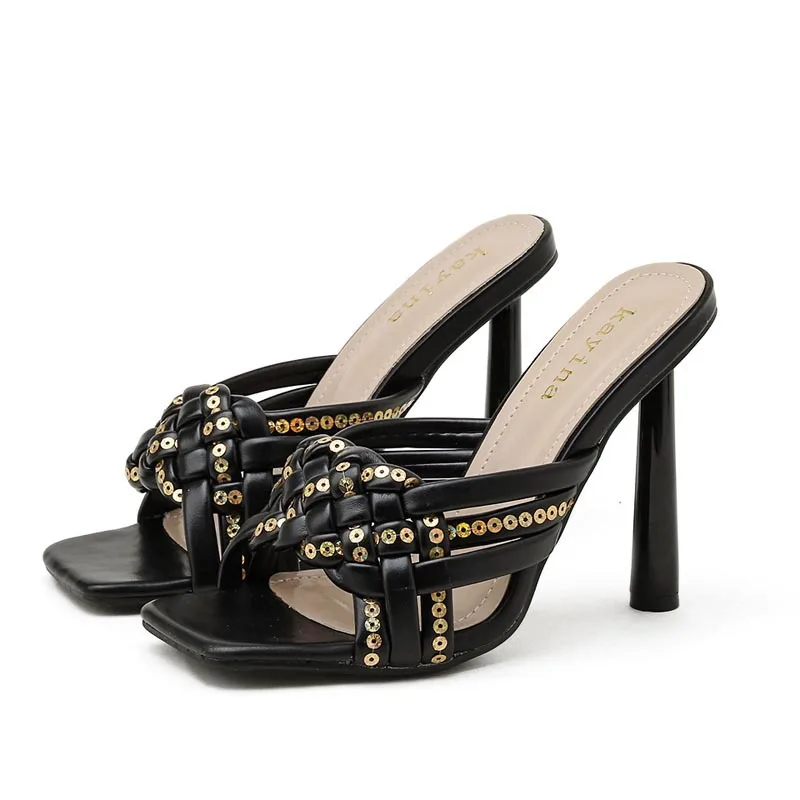 

High-Heeled Shoes Lady Ladies' Slippers Low Rubber Flip Flops Luxury Slides Big Size Hawaiian Designer Thin Basic Rome Fabric Fa