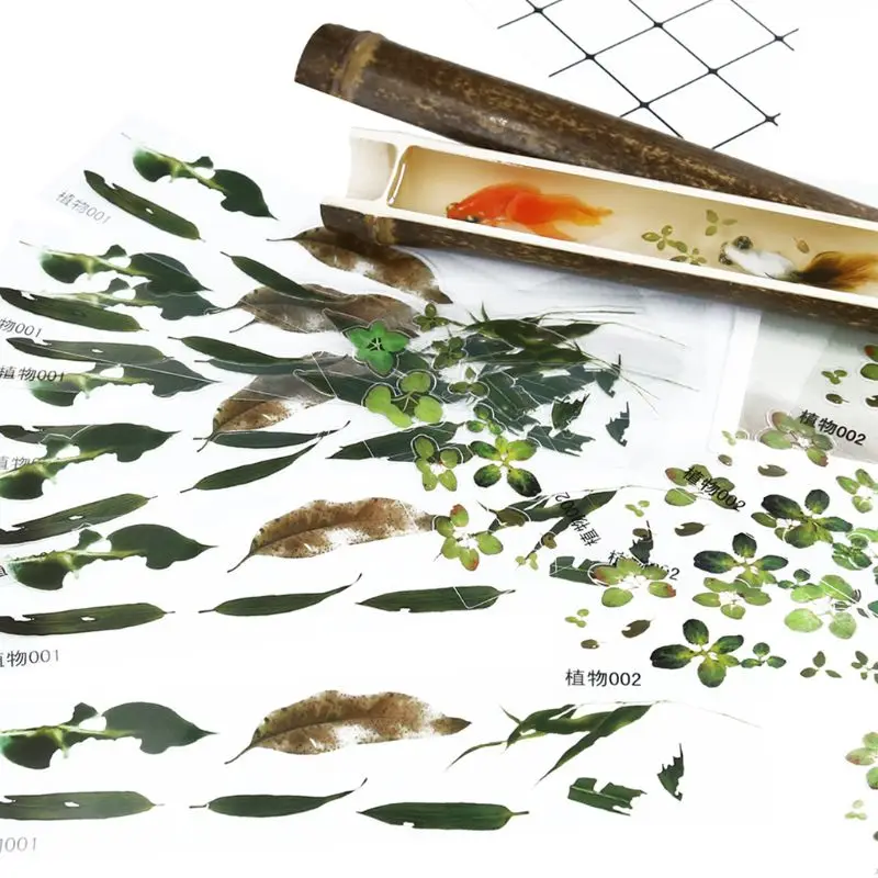19 шт./компл. 3D золотая рыбка Duckweed ручная работа эпоксидный наполнитель стикер