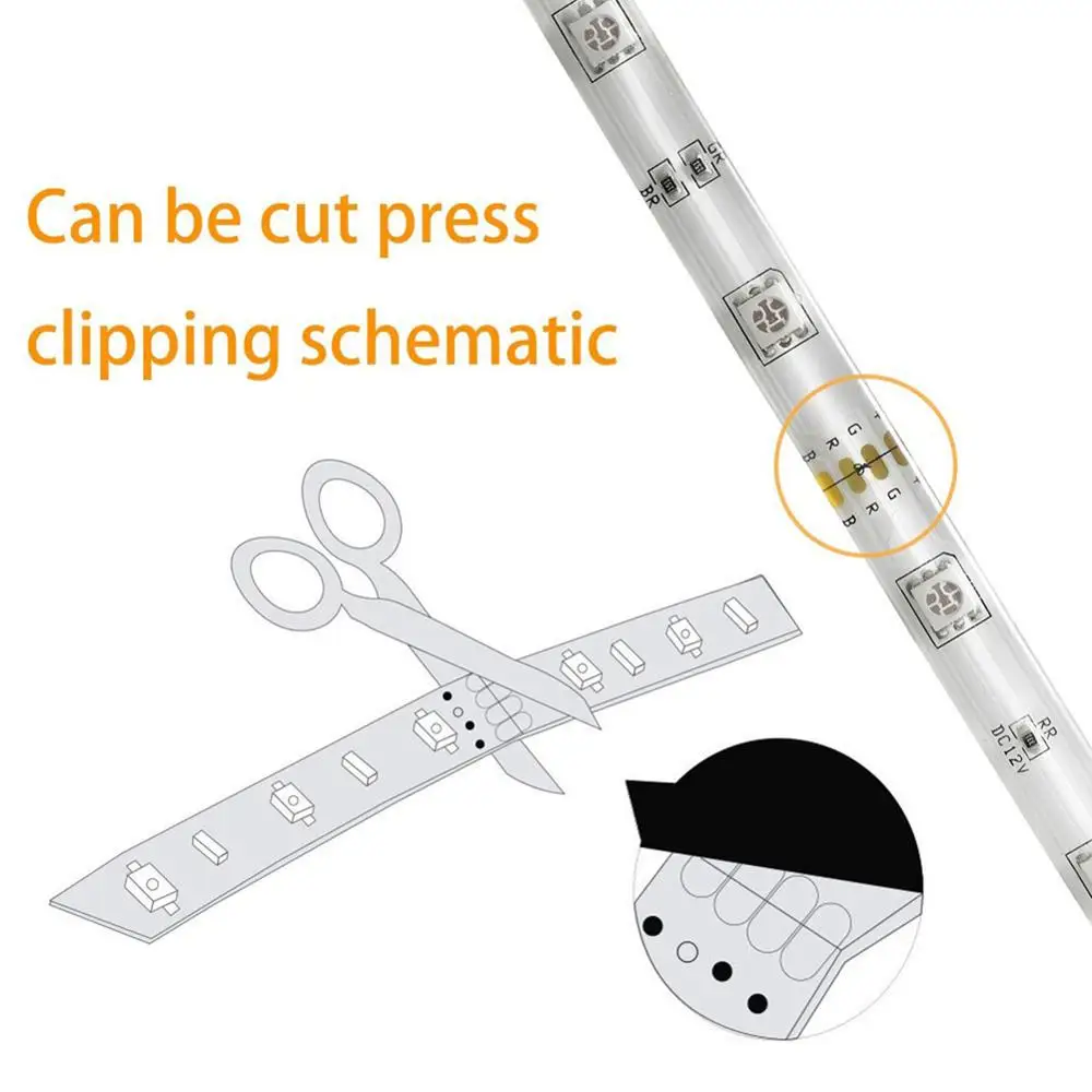 Светодиодная лента светосветильник RGB s IP65 для спальни автомобиля рождественской