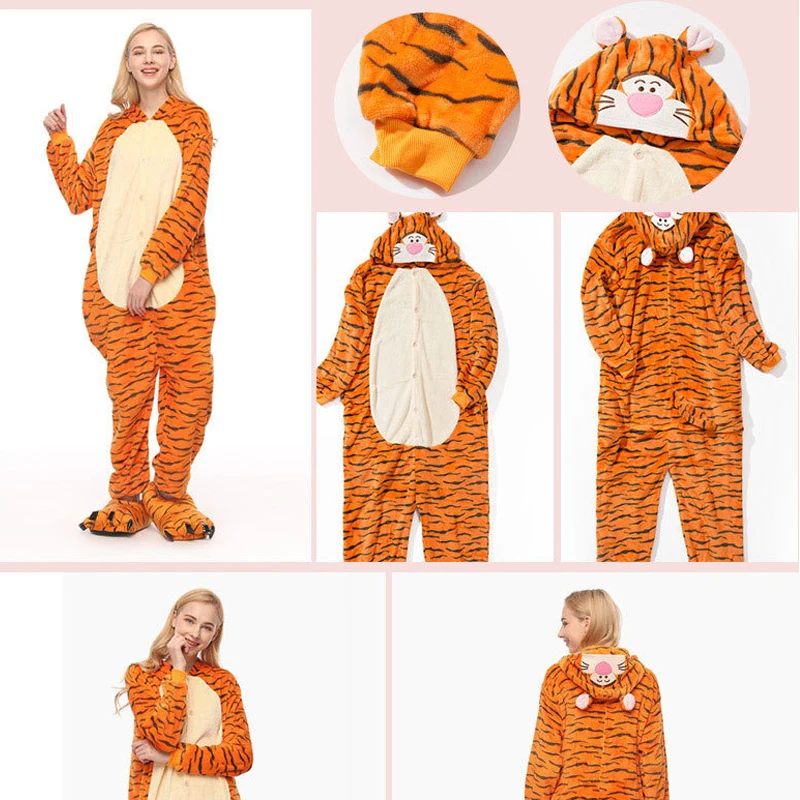 Пижама с единорогом 2020 комбинезон для женщин панда зимняя Фланелевая пижама