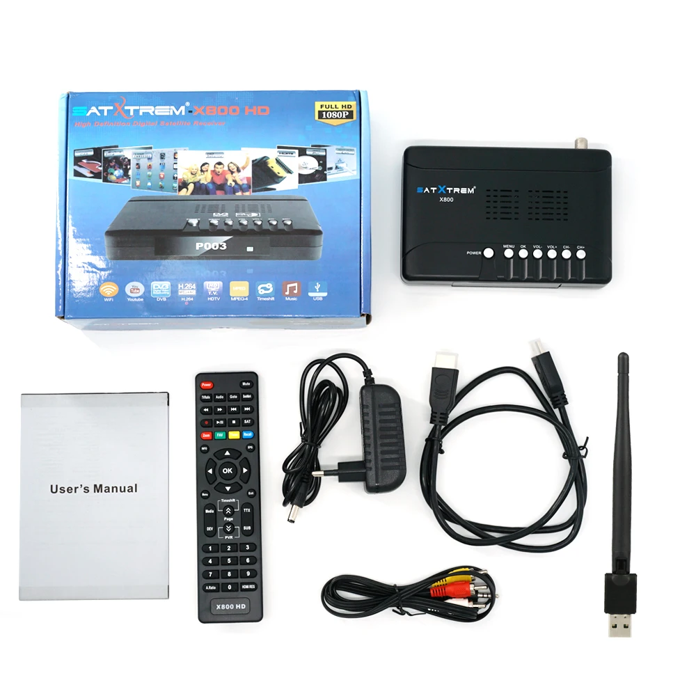 Satxtrem X800 спутниковый ресивер для Цифровое телевидение DVB S2 Индия Satelite декодер DVB-S2 Box HD ТВ тюнер dvbs2 1080p Европа Clines