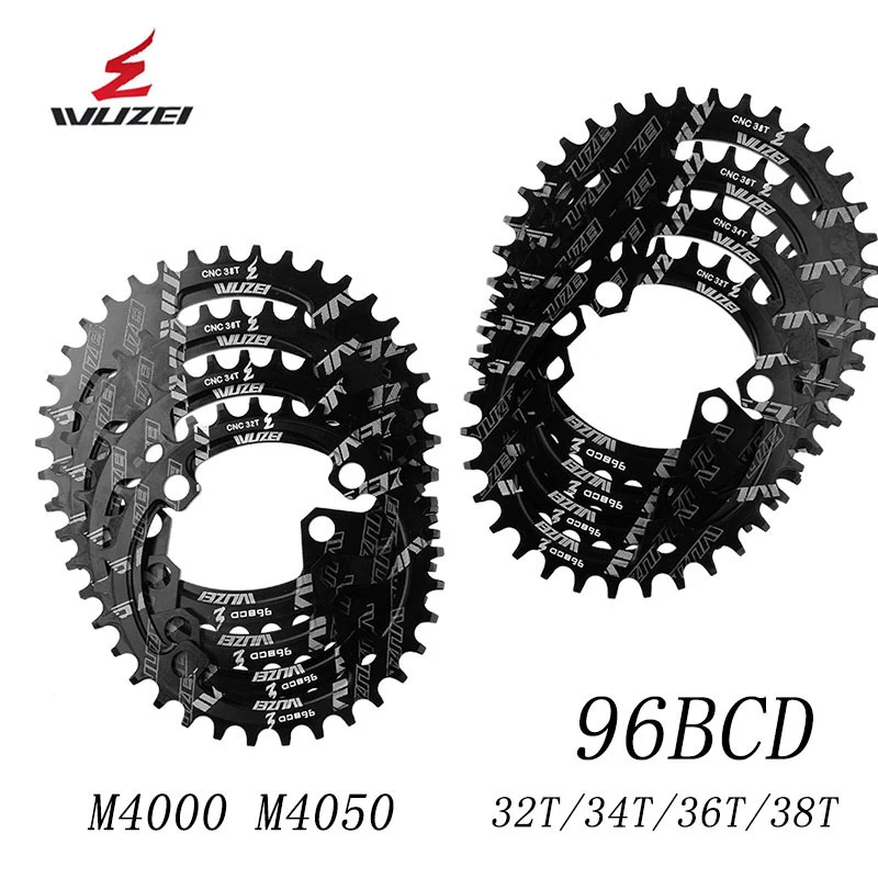 Круглая/Овальная велосипедная цепь wuзел BCD 96 мм для горного велосипеда 32T 34T 36T