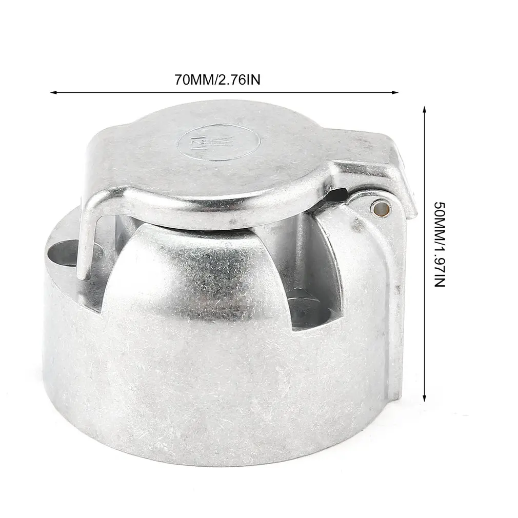 

new HT3004 7-Pin Connector Trailer Socket Heavy-Duty Round Wiring Socket 12V Towbar Towing Caravan Truck Socket Car Accessories