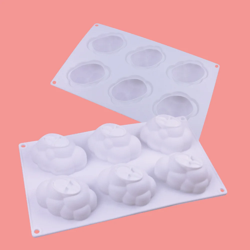 

The New Popular Platinum Silica Gel Mousse Dessert Mold Liulian YunDuo DIY Manual Soap Flip-sugar Cake Silicone