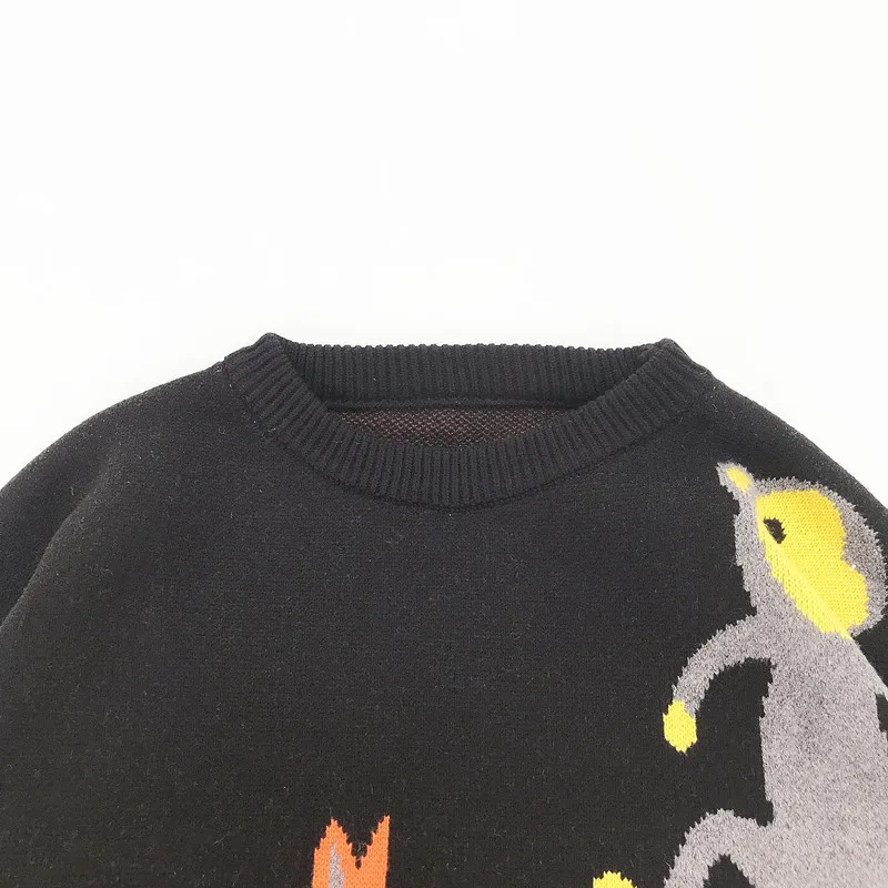 Свитер Женский Повседневный с круглым вырезом и длинным рукавом толстый мягкий