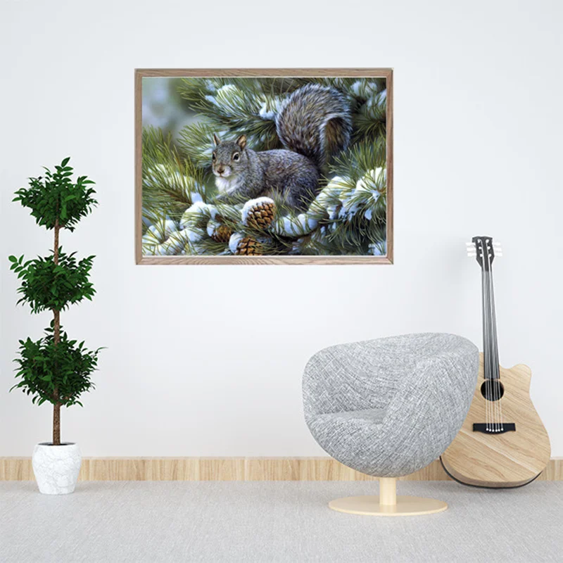 Алмазная живопись 5D &quotсделай сам&quot мозаика кот тигр картина полная круглая