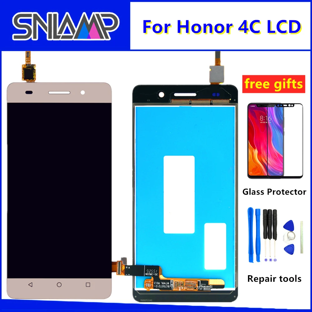 Для Huawei Honor 4C ЖК-дисплей Сенсорный экран G Play Mini CHM-U23 CHM-U03 ЖК-дисплей CHM-U01 CHC-U01 ЖК-дисплей Дисплей Сенсорный экран Сенсор в сборе