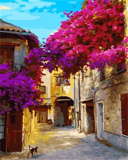 

Набор для рисования по номерам на холсте, с рамкой