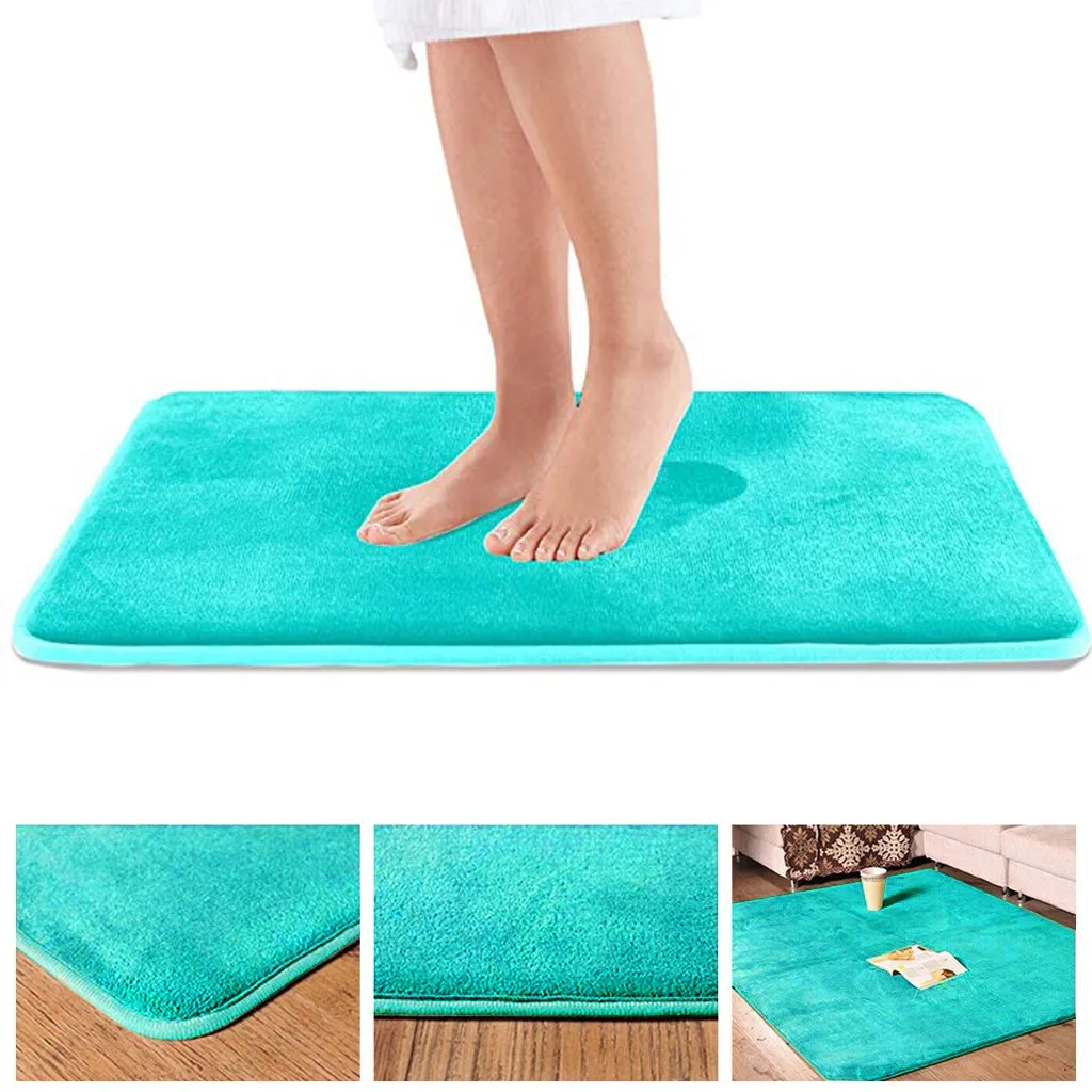 Memory Bath Mat Anti Slip Rug With Strong Carpet Water Absorption Shaggy Bathroom Kitchen Floor Tapis Salle De Bain | Дом и сад