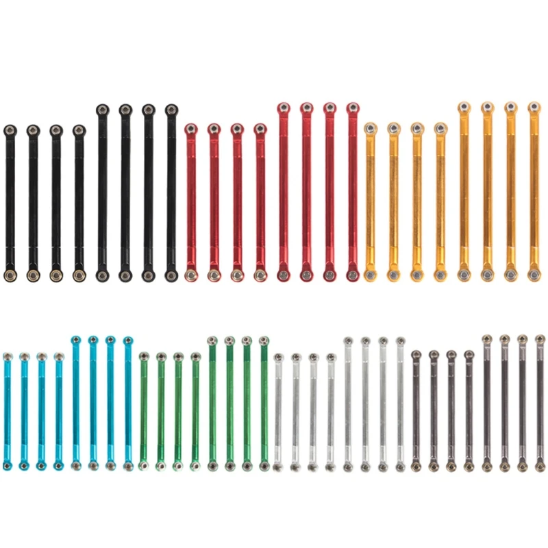 

8 PCS Turnbuckle Rod Linkage Kit Model Tools for 1/10 Model Car Compatible with MN86 Toy Car Collector Model Supplies