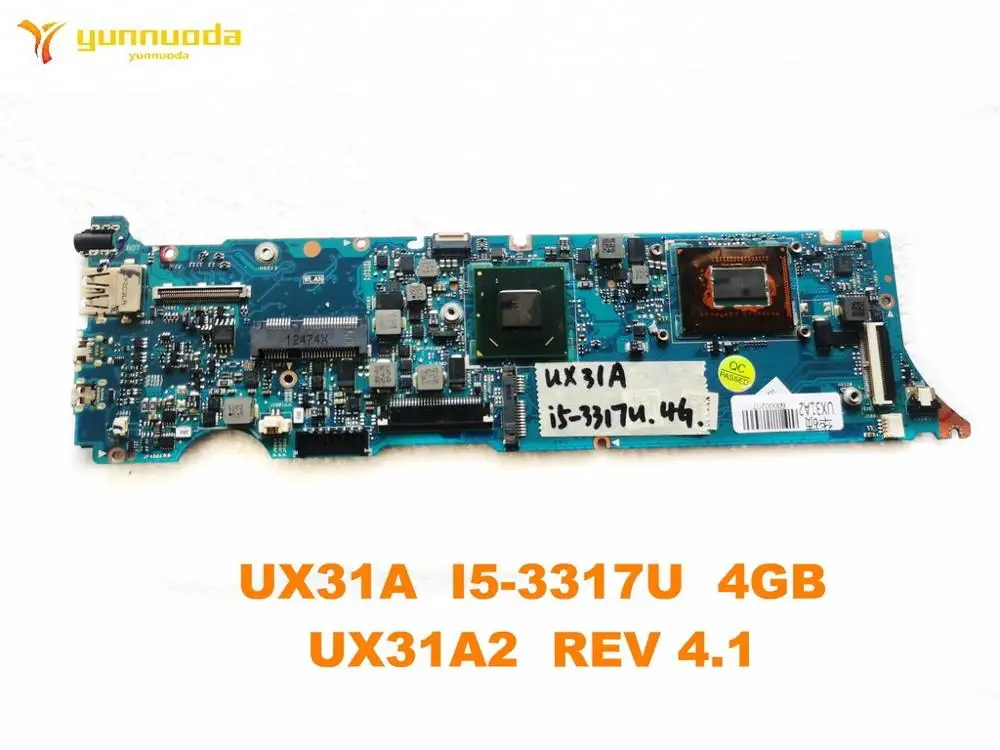 Оригинальная материнская плата для ноутбука ASUS UX31A I5-3317U 4 Гб UX31A2 REV 1