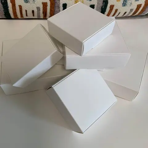 24 шт./лот, 47 размеров, маленькая коробка из крафт-бумаги, Коричневая Картонная Коробка для мыла ручной работы, белая Подарочная коробка из крафт-бумаги, черная коробка для упаковки ювелирных изделий