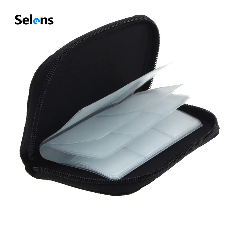 Selens SD SDHC MMC CF для хранения карт памяти Micro сумка чехол защитный кошелек |