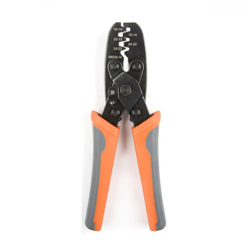 

IWS-1424A Open Barrel Terminal Crimper Plier Tool for Molex Style Terminal Hand Tool Pile New Cutting Orange