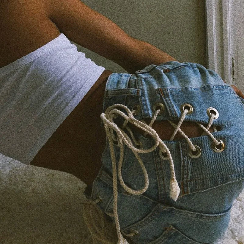 

Fashion Women's High Waist Cutout Loose Straight Casual Jeans Jeans for Women Baggy Jeans Women Ripped Jeans Plus Size Jeans