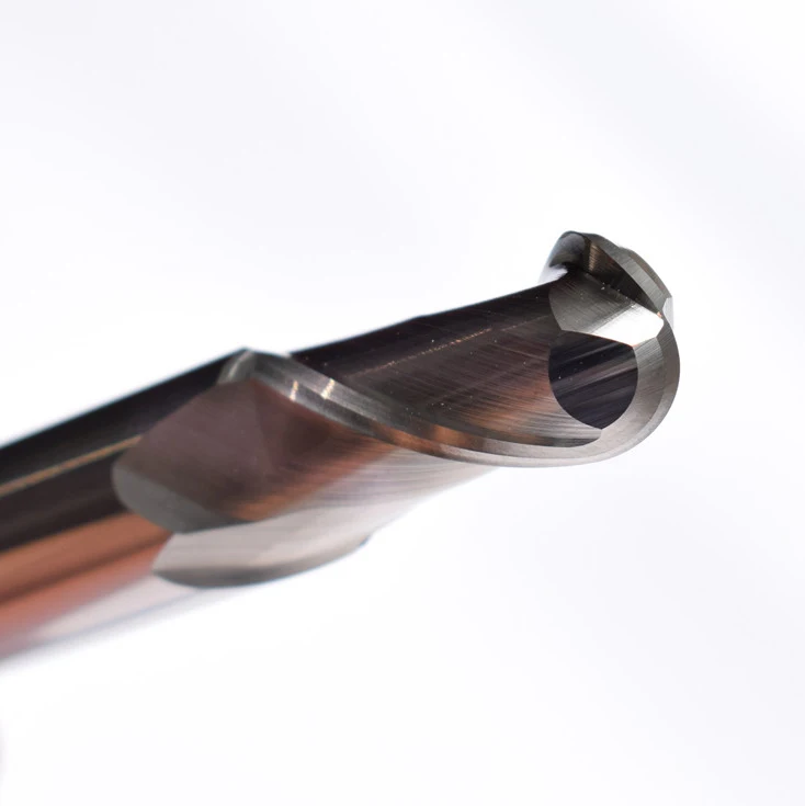 55HRC двухсторонняя фреза Вольфрамовая сталь алюминиевый сплав дуговой канавка