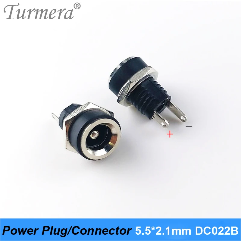 DC Power plug connector for diy dc waterproof jack connector DC022B 5.5 X 2.1 mm 5pieces/lot