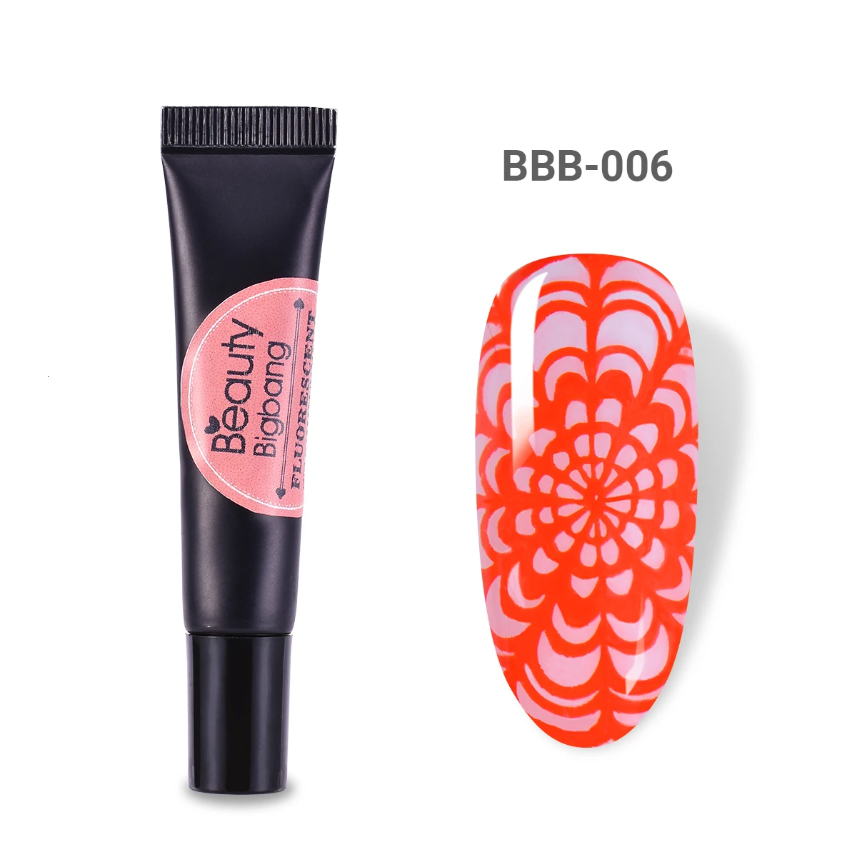 6A Beautybigbang 8 мл неоновый штамповочный Гель-лак флуоресцентный замачивающийся цветной лак светится в темноте для УФ-светильник для дизайна ногтей полигель - Цвет: 6A