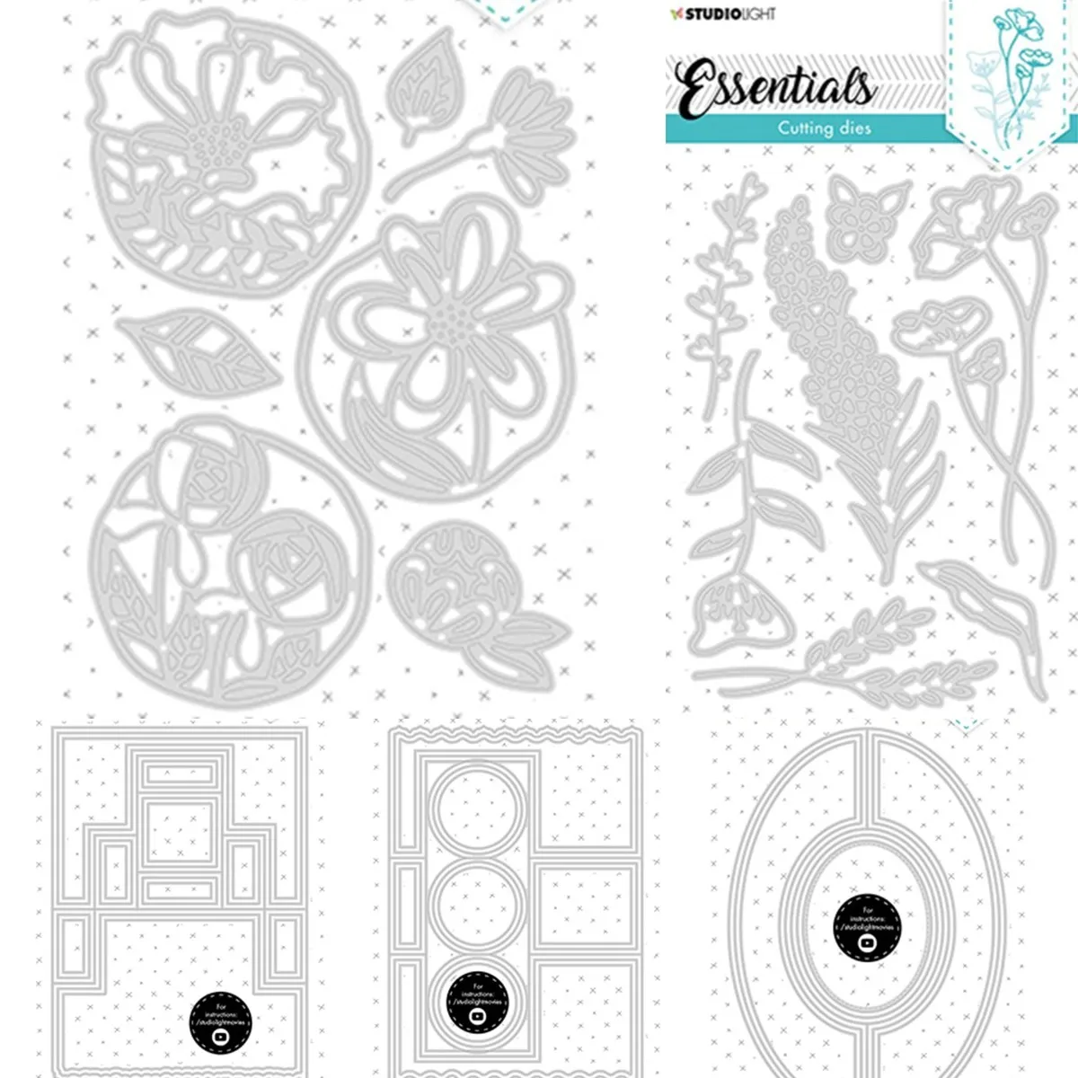 

Essentials Dies - Long Flowers Metal Cutting Dies for DIY Scrapbooking Crafts Dies Cut Stencils Maker Photo Album Template
