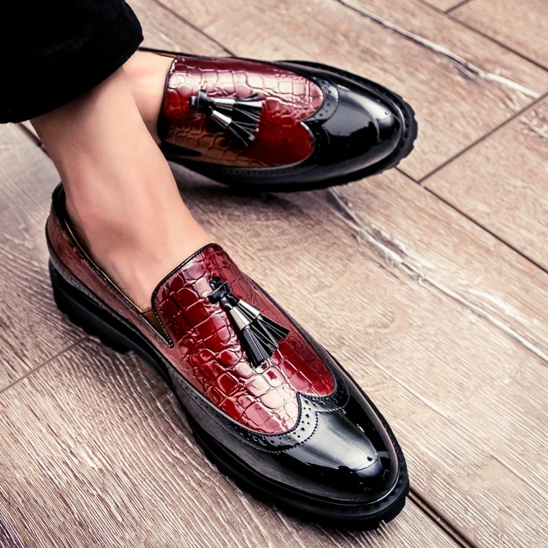

Men Shoes Leather Concise Oxford Shoes Men Business Dress Black Formal Wedding Basic Shoes Men Loafers Wedding Party Shoes
