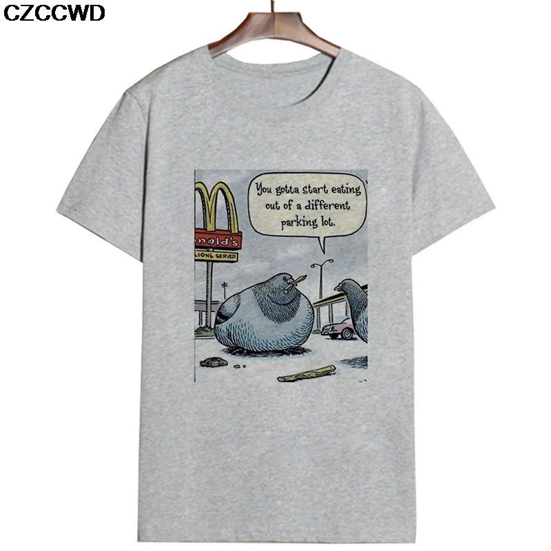 5756-gray Женская одежда Pooington Pleaes Lie осторожно белая футболка Harajuku модная футболка с голубем уличная женская футболка - Цвет: 5756-gray