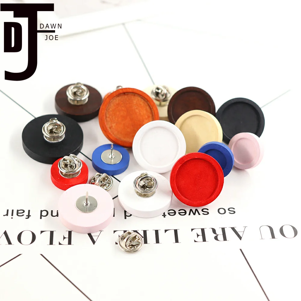 10 шт. деревянные булавки для ювелирных изделий 12/20/25/30 мм|Ювелирная фурнитура и