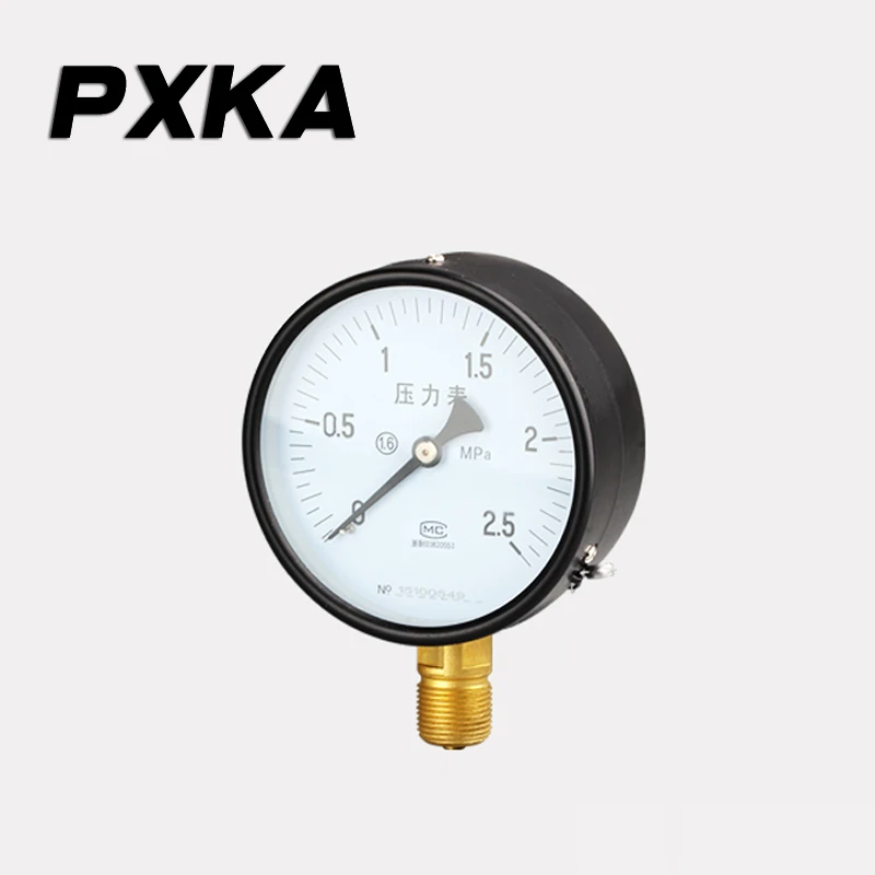 

Free shipping Radial ordinary pressure gauge y600-0.1, 0.6, 1, 1.6, 2.5, 4, 6, 10, 25, 40MPa