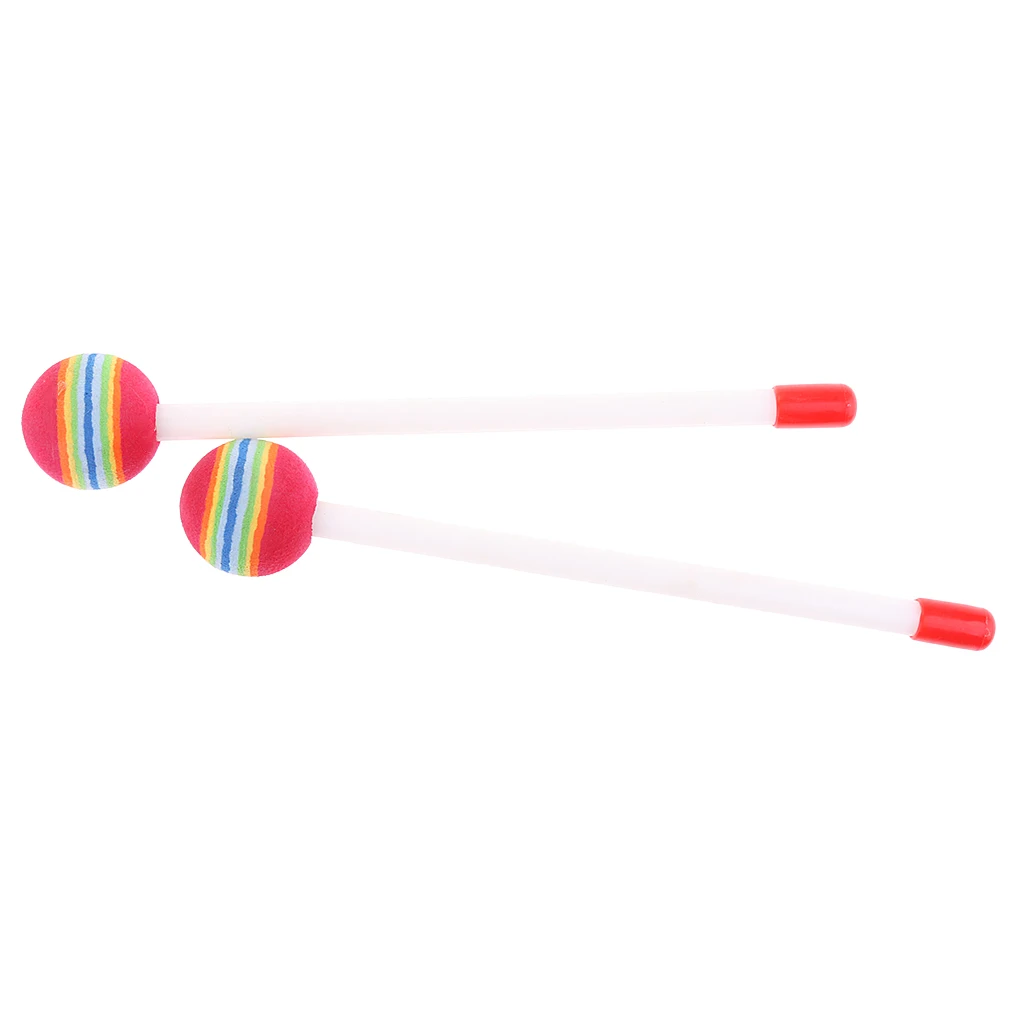

2Pc Lollipop Hand Drum Mallet Hammer for Kid Music Learning Educational Toys
