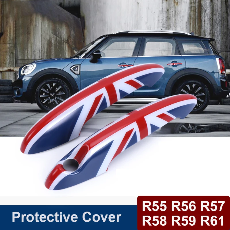 2Pcs Car Styling Door Handle Cover Knob Case Shell Housing Sticker For Mini Cooper One S R55 R56 R57 R59 R61 Accessories | Автомобили и